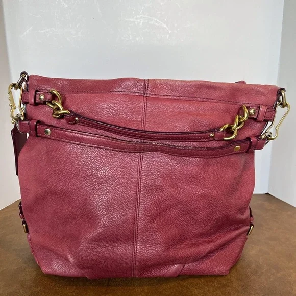 Coach Pebbled Leather Hobo Shoulder Bag - Picture 2 of 15